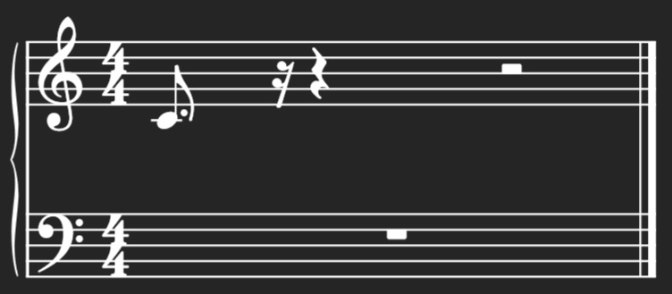 Showing a dotted eighth note and its relationship to the time signature.