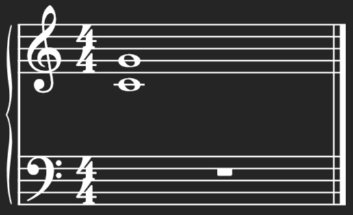 Showing a Harmonic 5th Interval