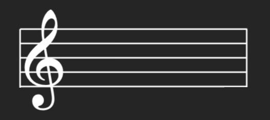 Showing G clef and the second line as G