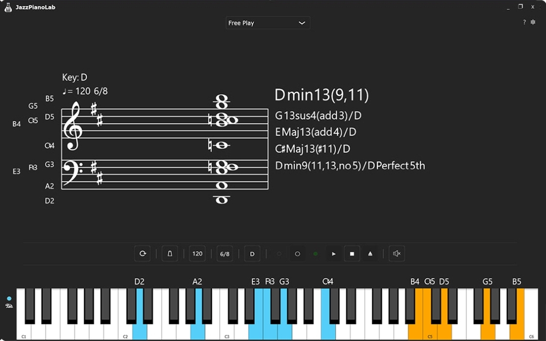 JazzPianoLab Live Mode