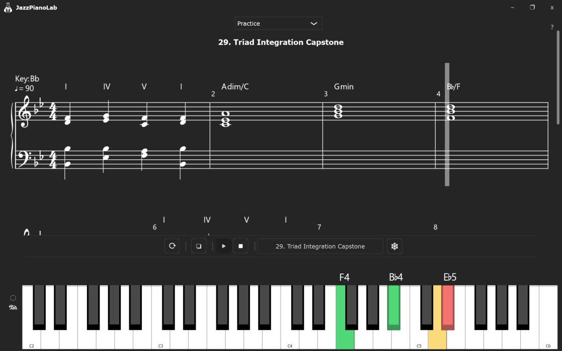 JazzPianoLab Practice & Courses